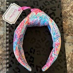 Lilly Pulitzer wide knotted NWT satan headband - Splashdance